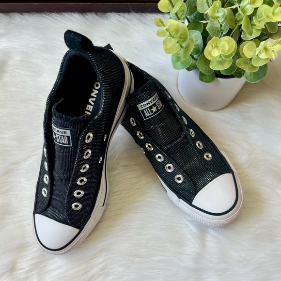 Converse Chuck Taylor All Star Lift Slip Black White Platform Sneakers Size 6.5 - Picture 9 of 11